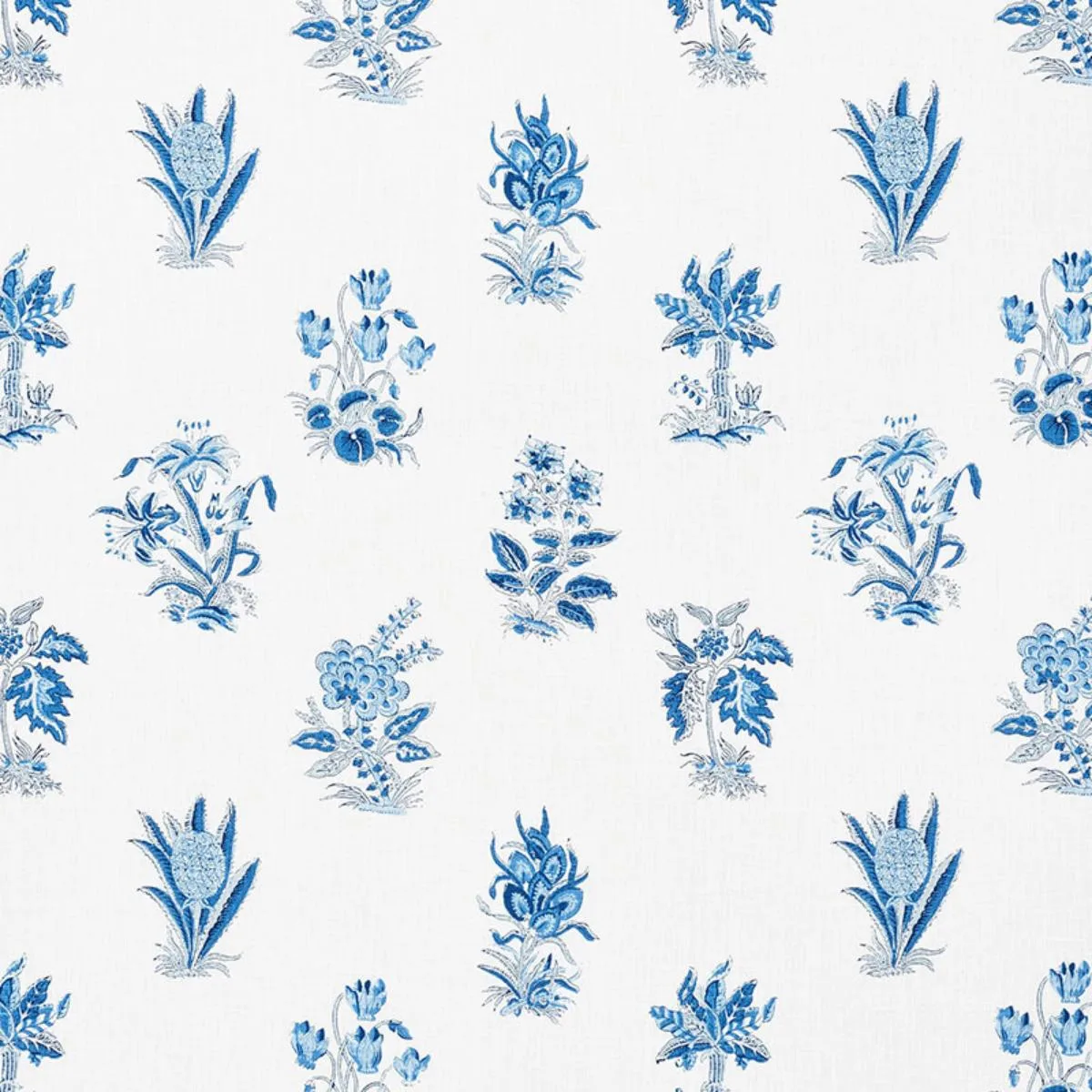 Schumacher 176832 Bunny Delft fabric swatch