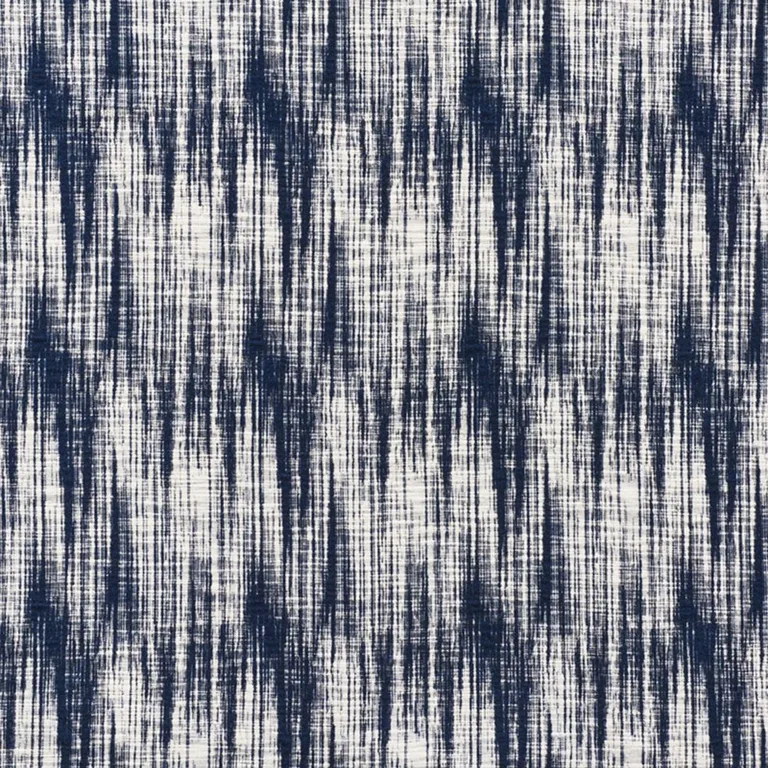 Schumacher 73730 Burashi Texture Indigo fabric swatch
