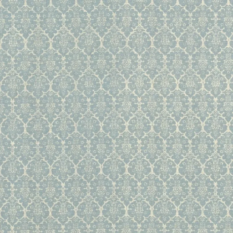 Schumacher BURL001 Burley Blue fabric swatch