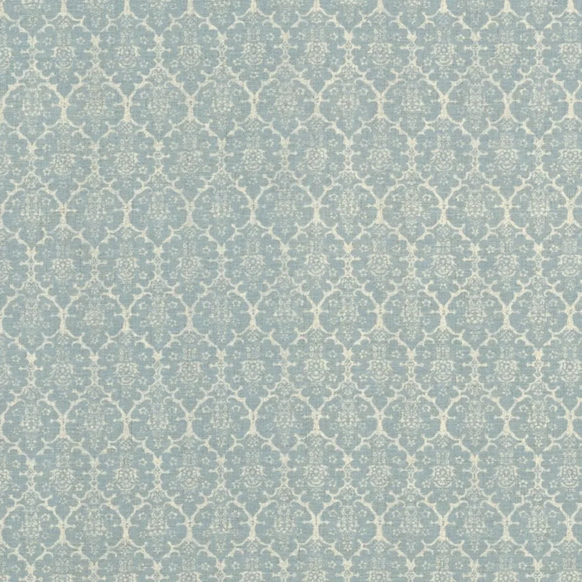 Schumacher BURL001 Burley Blue fabric swatch