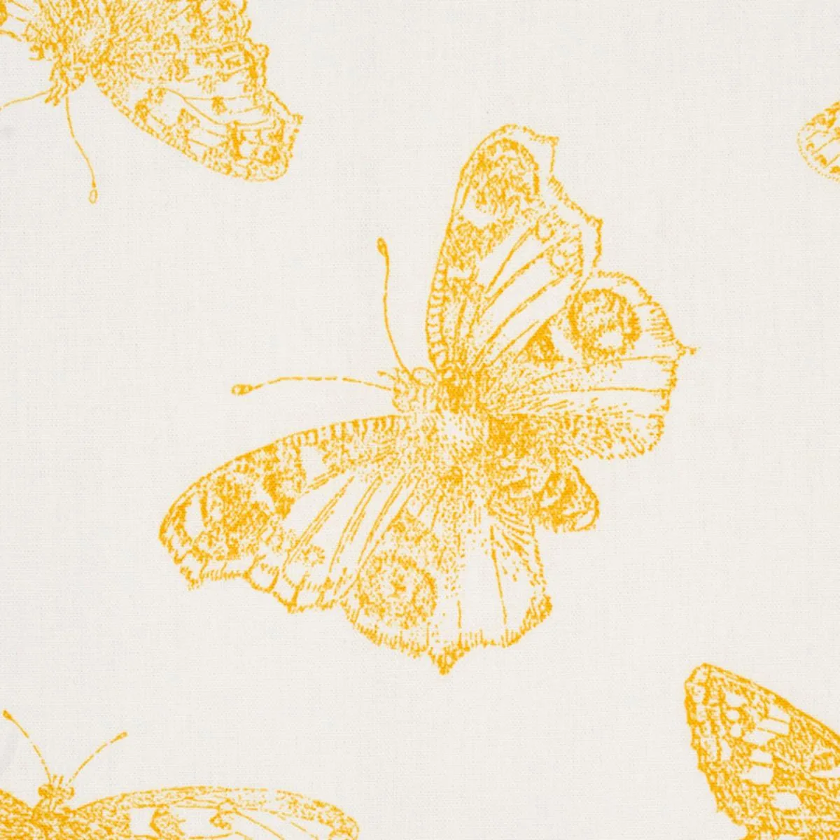 Schumacher 179431 Burnell Butterfly Yellow fabric swatch