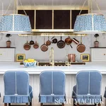 Schumacher 179230 Buti Hand Block Print Blue fabric swatch
