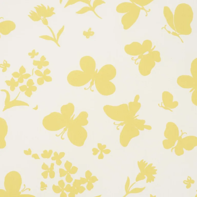 Schumacher TL400000 Butterflies Buttercup fabric swatch