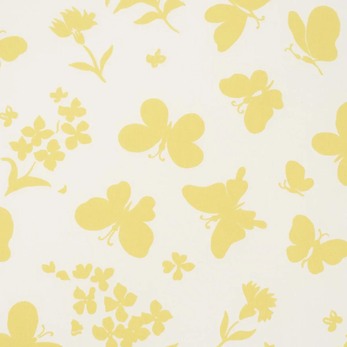 Schumacher TL400000 Butterflies Buttercup fabric swatch