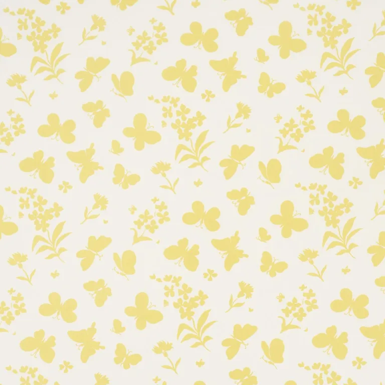 Schumacher TL400000 Butterflies Buttercup fabric swatch