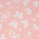 Schumacher TL400001 Butterflies Peach fabric swatch