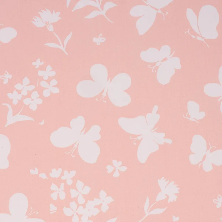 Schumacher TL400001 Butterflies Peach fabric swatch