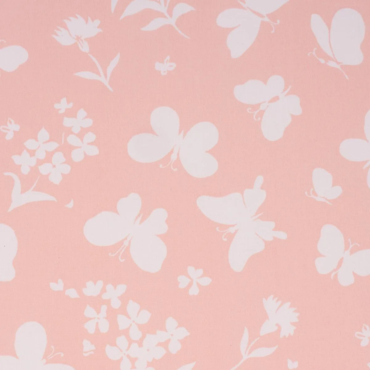 Schumacher TL400001 Butterflies Peach fabric swatch