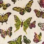 Schumacher 80100 Butterfly éPinglé Spring fabric swatch