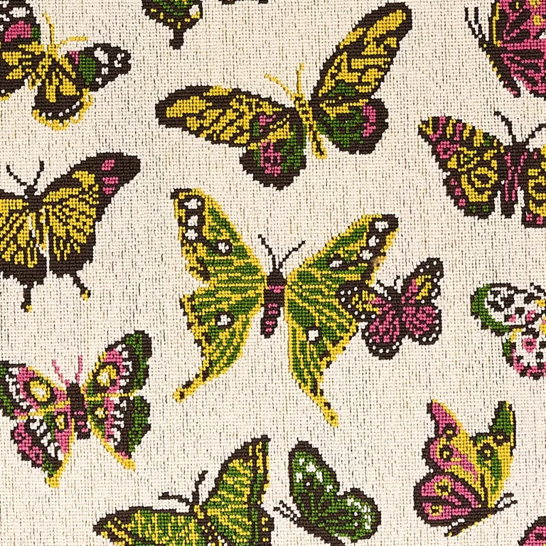 Schumacher 80100 Butterfly éPinglé Spring fabric swatch