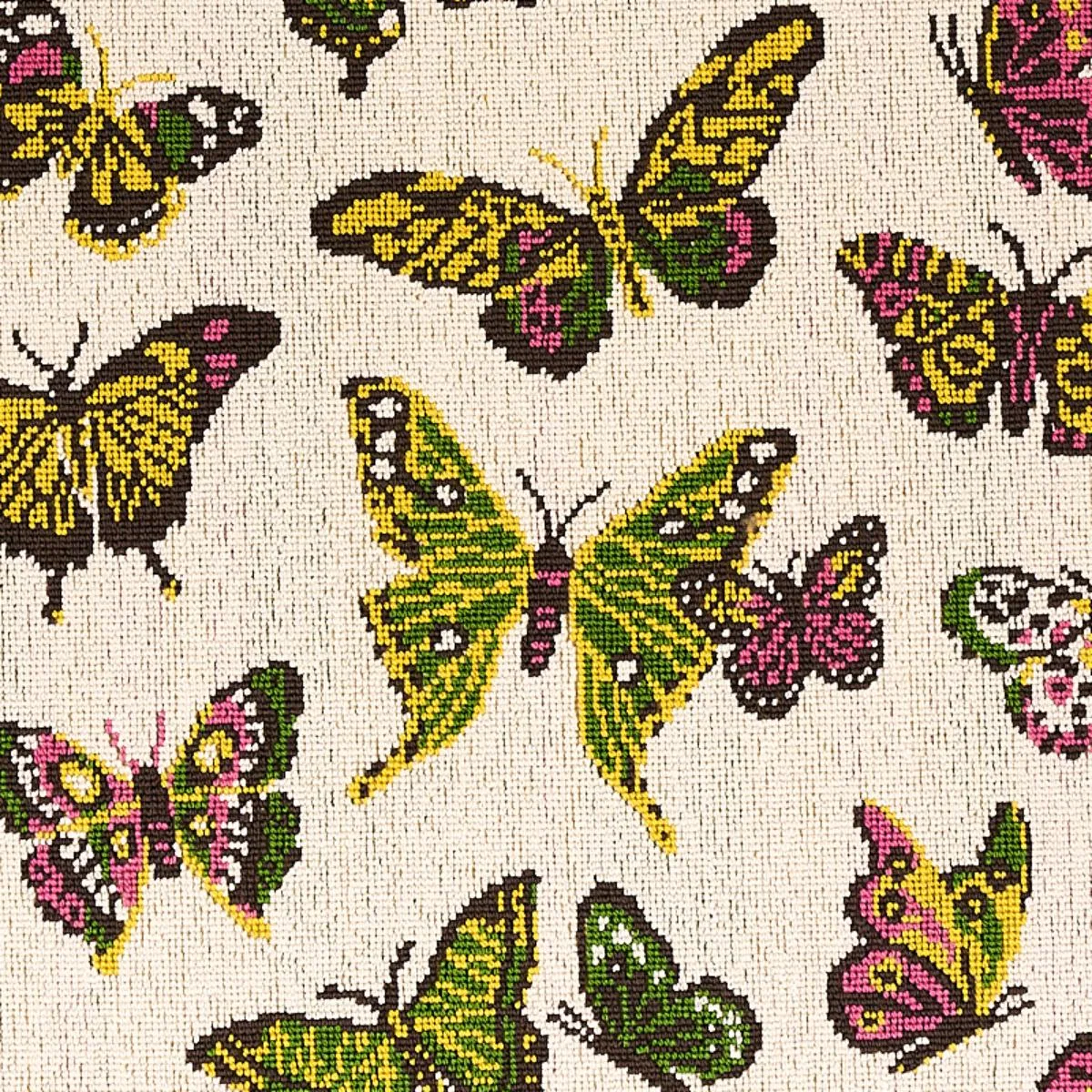 Schumacher 80100 Butterfly éPinglé Spring fabric swatch