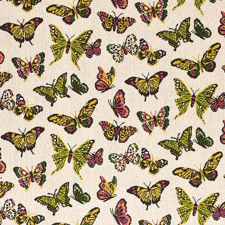 Schumacher 80100 Butterfly éPinglé Spring fabric swatch