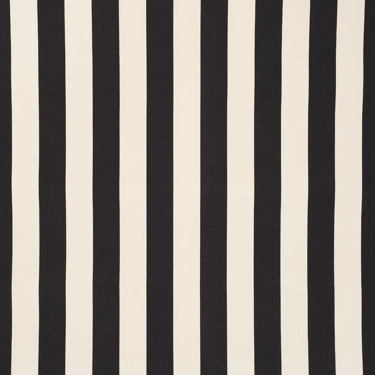 Schumacher 71756 Cabana Stripe Indoor/Outdoor Black fabric swatch