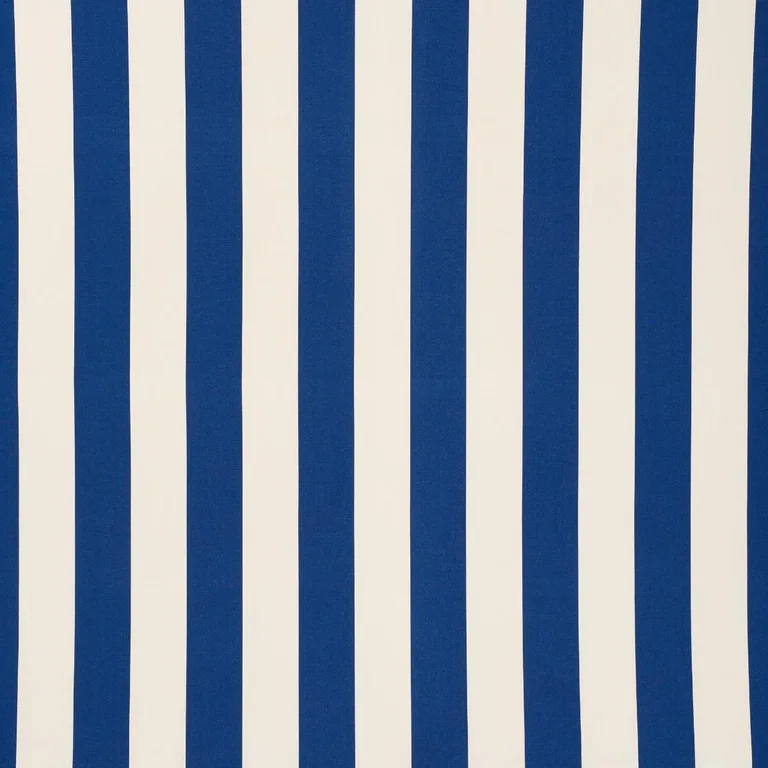 Schumacher 71750 Cabana Stripe Indoor/Outdoor Indigo fabric swatch