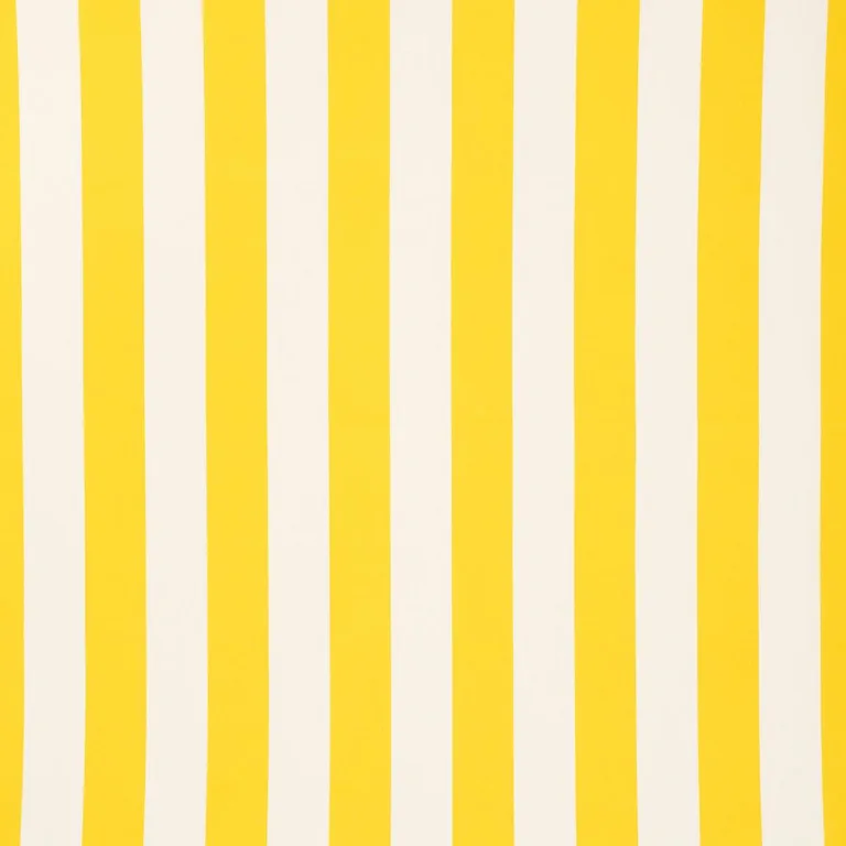 Schumacher 71752 Cabana Stripe Indoor/Outdoor Yellow fabric swatch