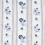 Schumacher 175963 Cabanon Stripe Bleu fabric swatch
