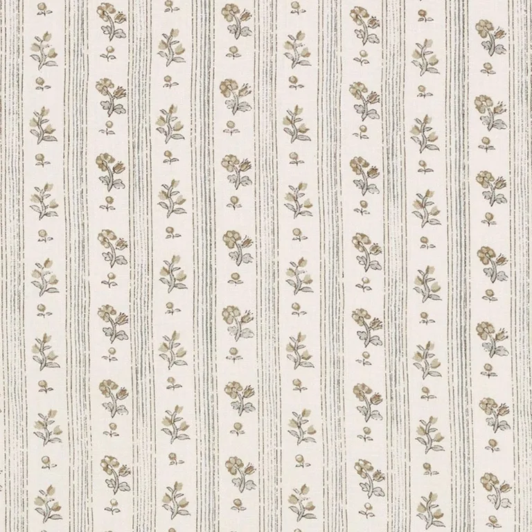 Schumacher 175962 Cabanon Stripe Fawn fabric swatch