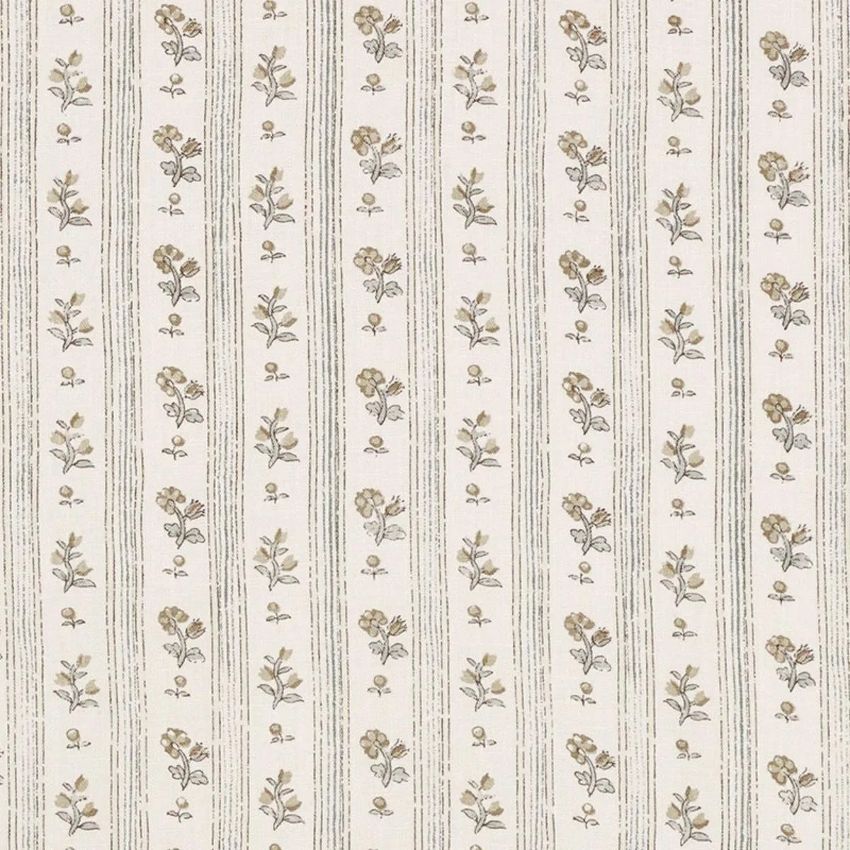 Schumacher 175962 Cabanon Stripe Fawn fabric swatch