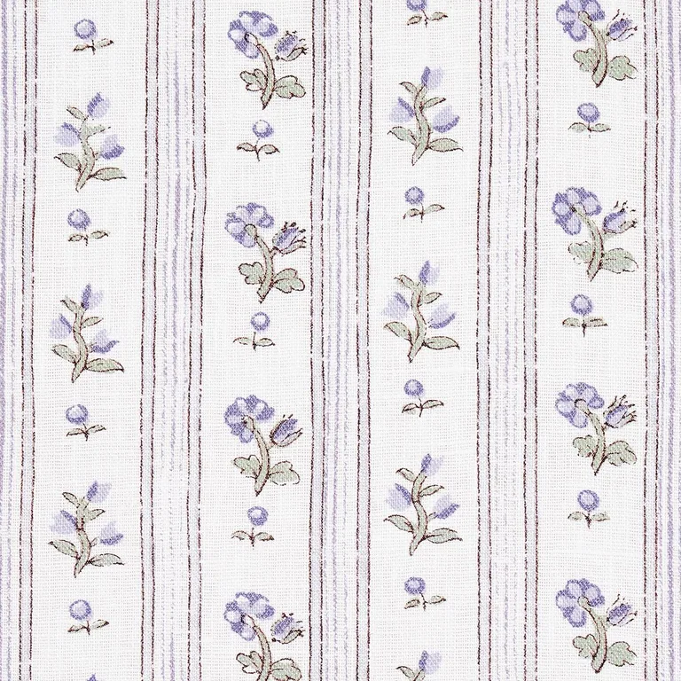 Schumacher 175964 Cabanon Stripe Violet fabric swatch
