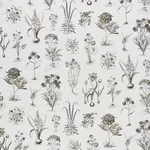 Schumacher 178751 Cabot Botanical Ivory fabric swatch