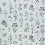 Schumacher 178750 Cabot Botanical Sky fabric swatch