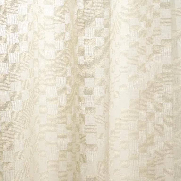 Schumacher 86040 Cadence Linen Sheer Ivory fabric swatch