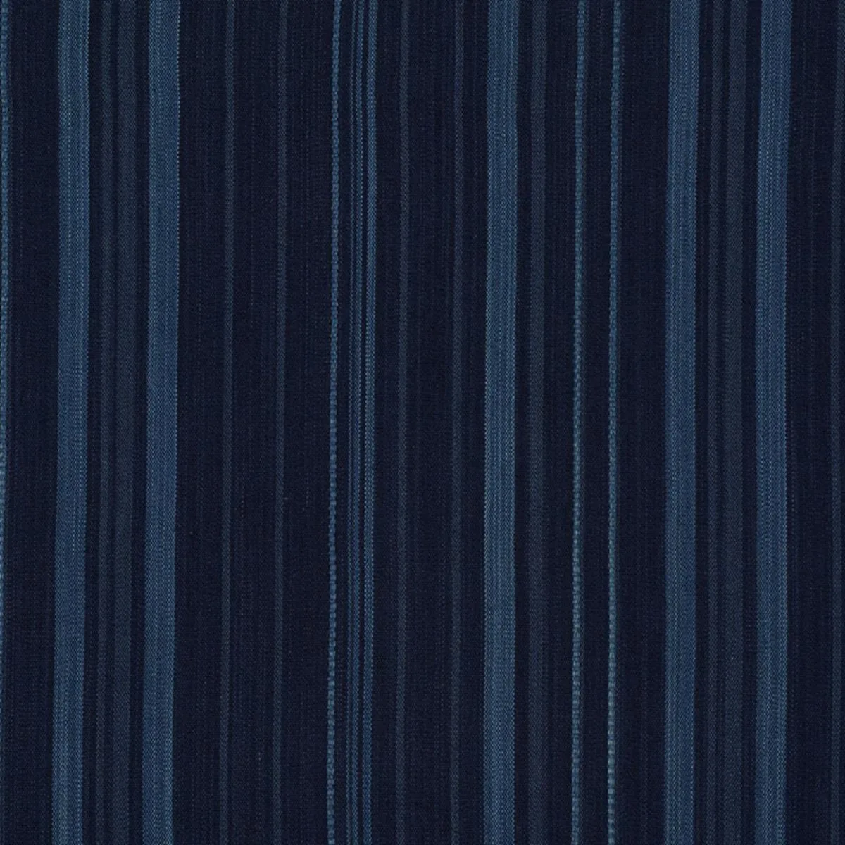 Schumacher 71880 Cajamarca Stripe Indigo fabric swatch