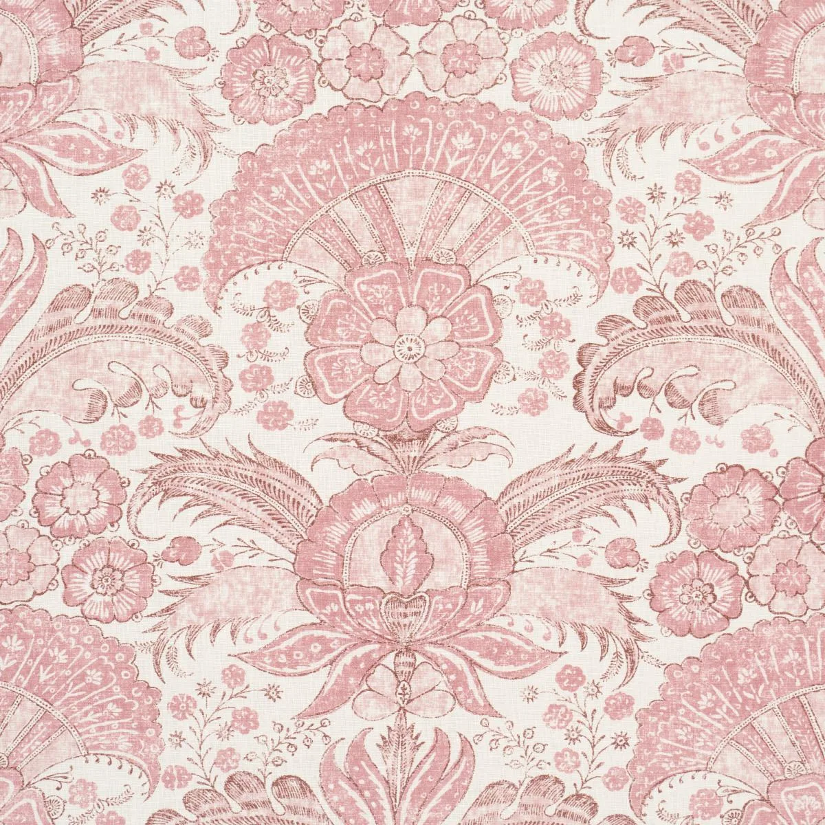 Schumacher 1283005 Calicut Blush fabric swatch