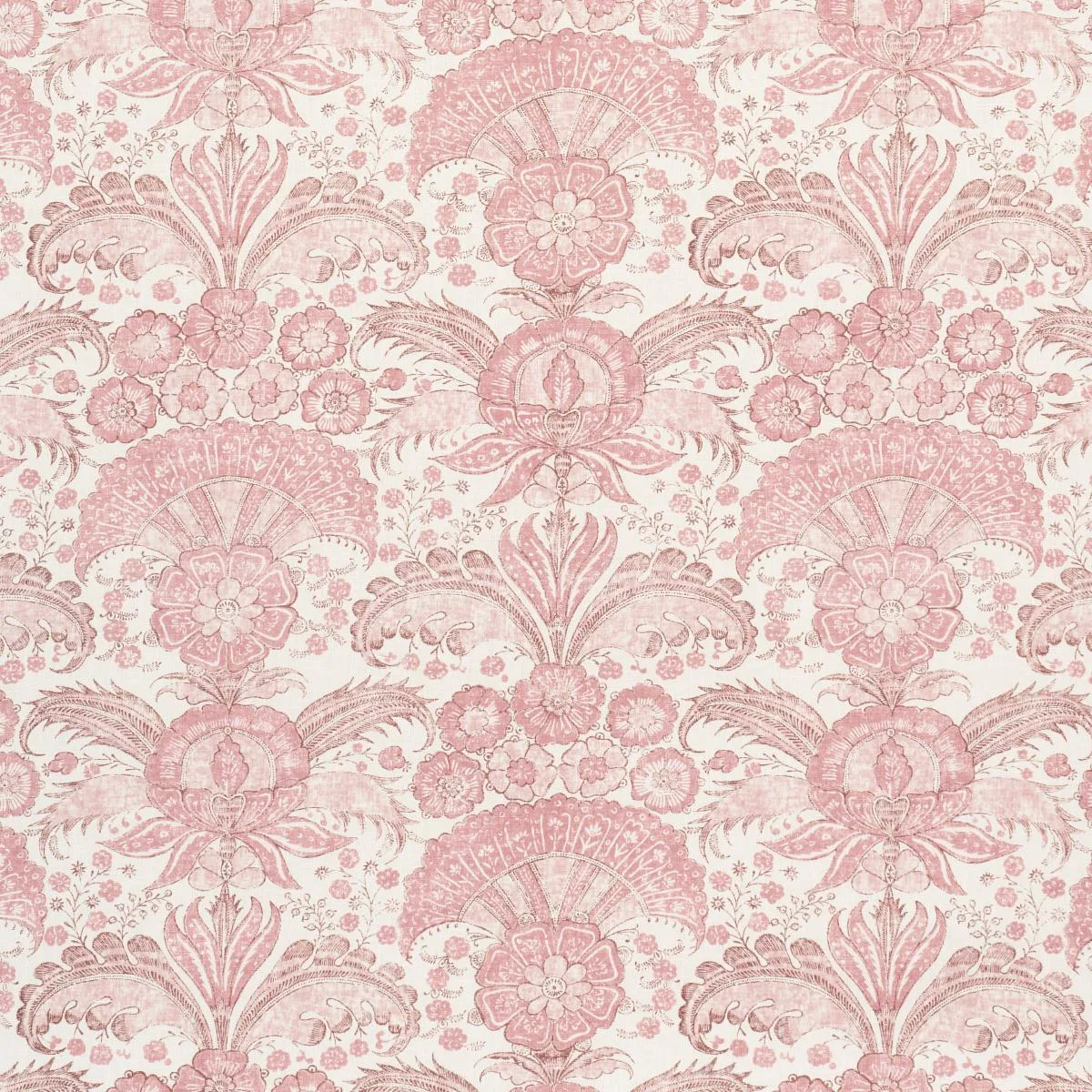 Schumacher 1283005 Calicut Blush fabric swatch