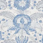 Schumacher 178100 Calicut Delft fabric swatch