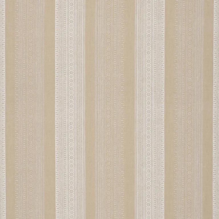 Schumacher 182901 Calista Block Print Natural fabric swatch