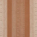 Schumacher 182900 Calista Block Print Spice fabric swatch