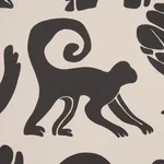 Schumacher 182492 Call Of The Jungle Black fabric swatch