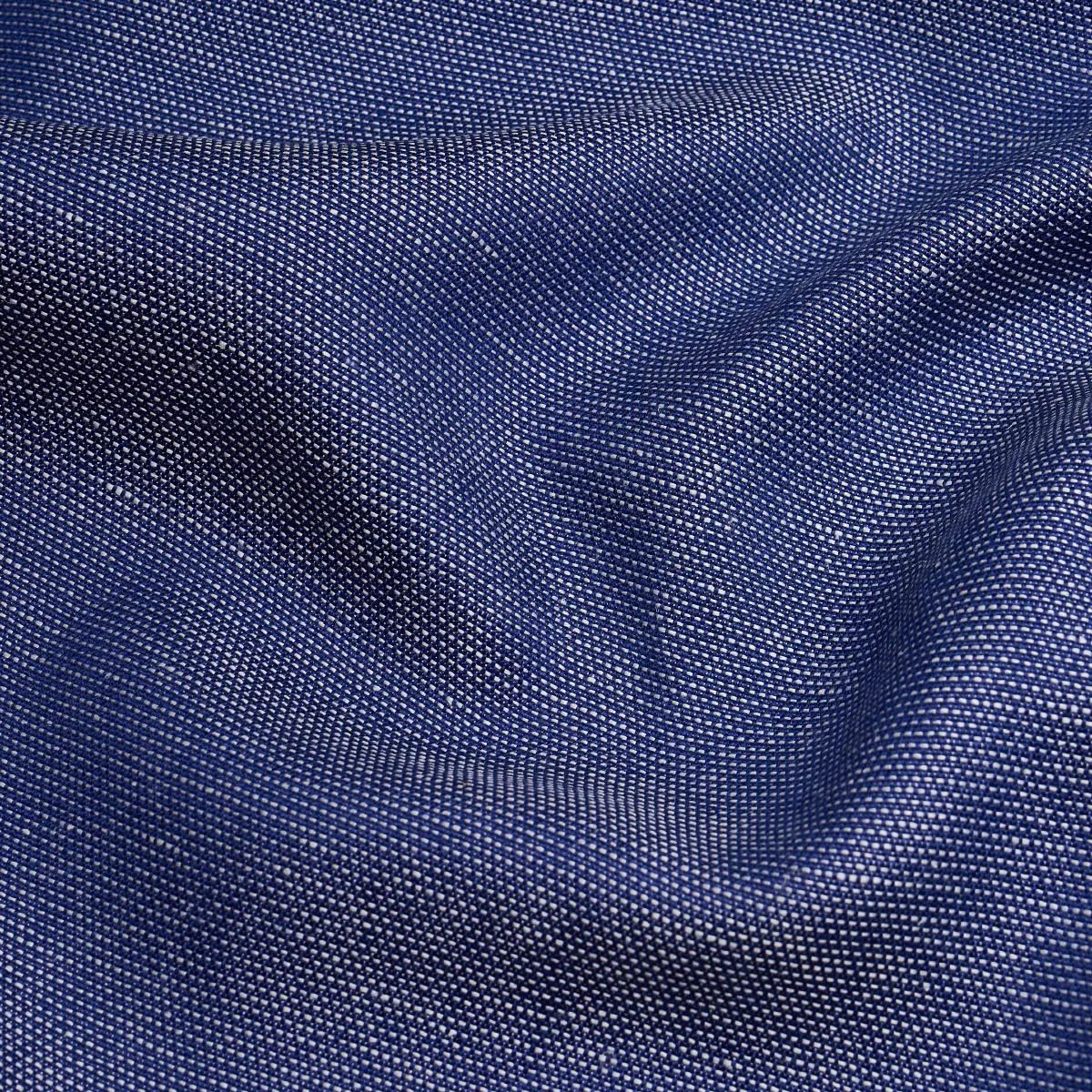 Schumacher 73879 Camarillo Weave Indoor/Outdoor Navy fabric swatch