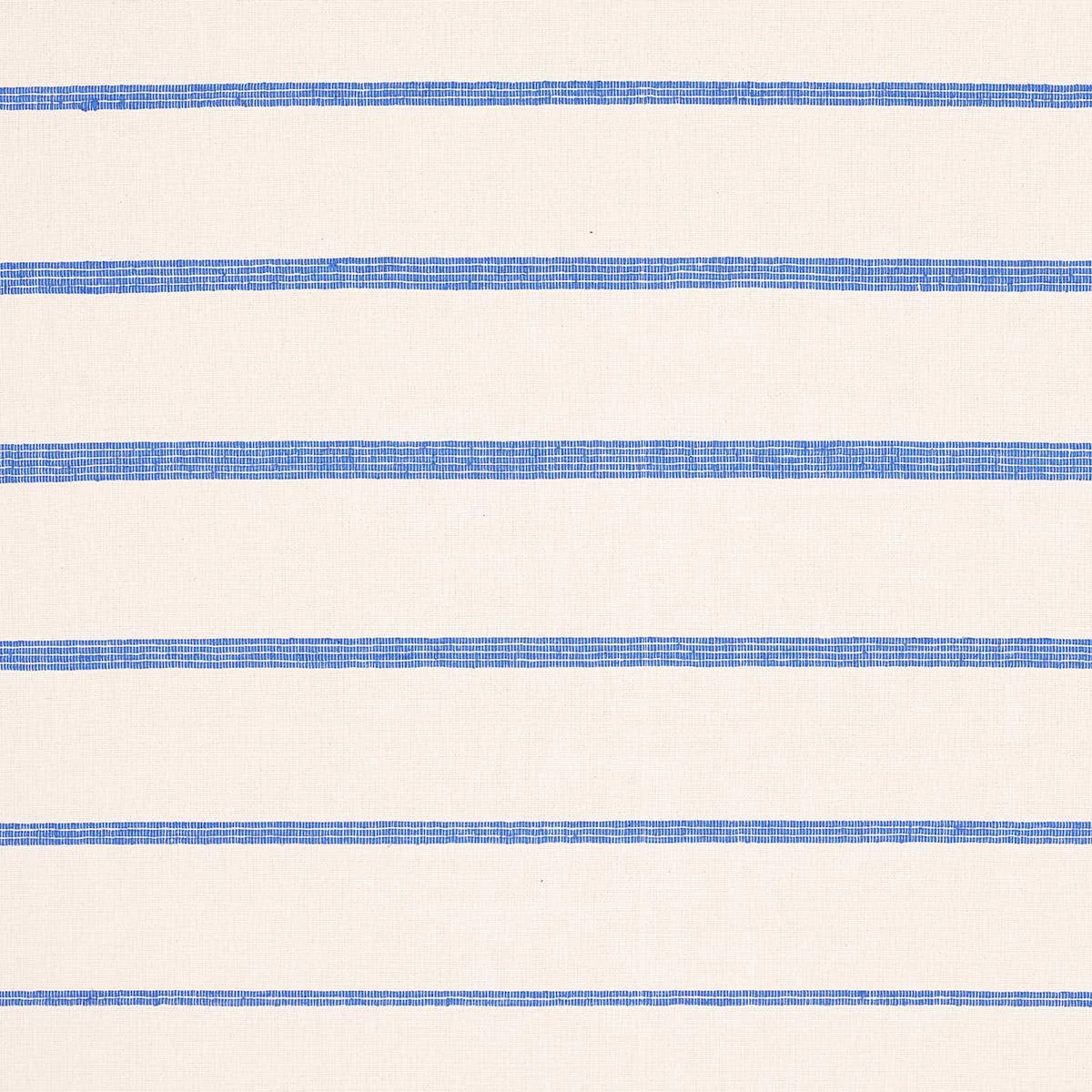 Schumacher 81391 Cambaya Handwoven Stripe Blue fabric swatch
