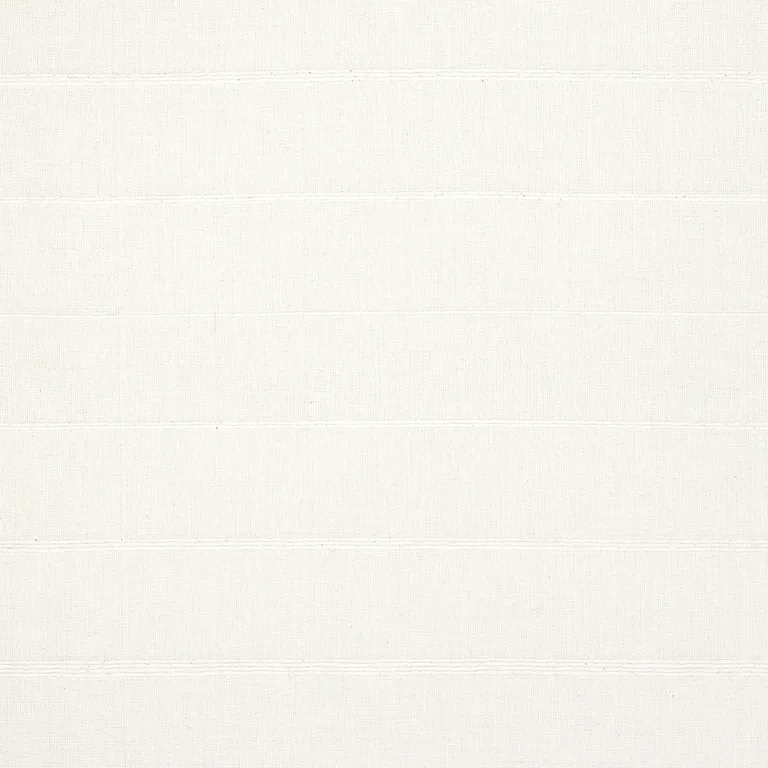 Schumacher 81392 Cambaya Handwoven Stripe White fabric swatch