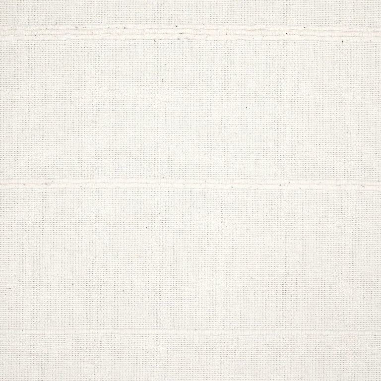 Schumacher 81392 Cambaya Handwoven Stripe White fabric swatch