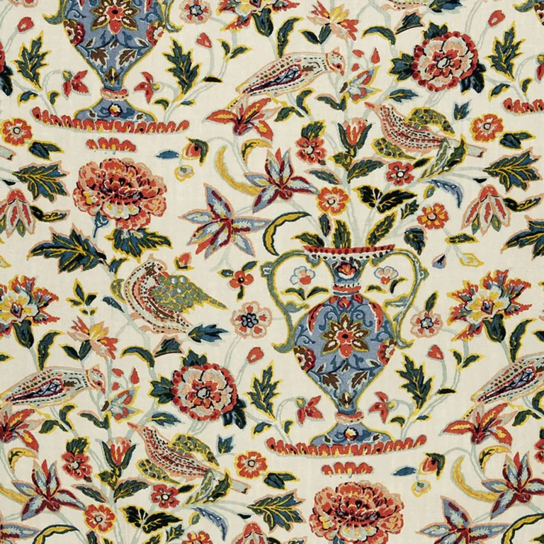 Schumacher 174552 Camberwell Vase Print Document fabric swatch