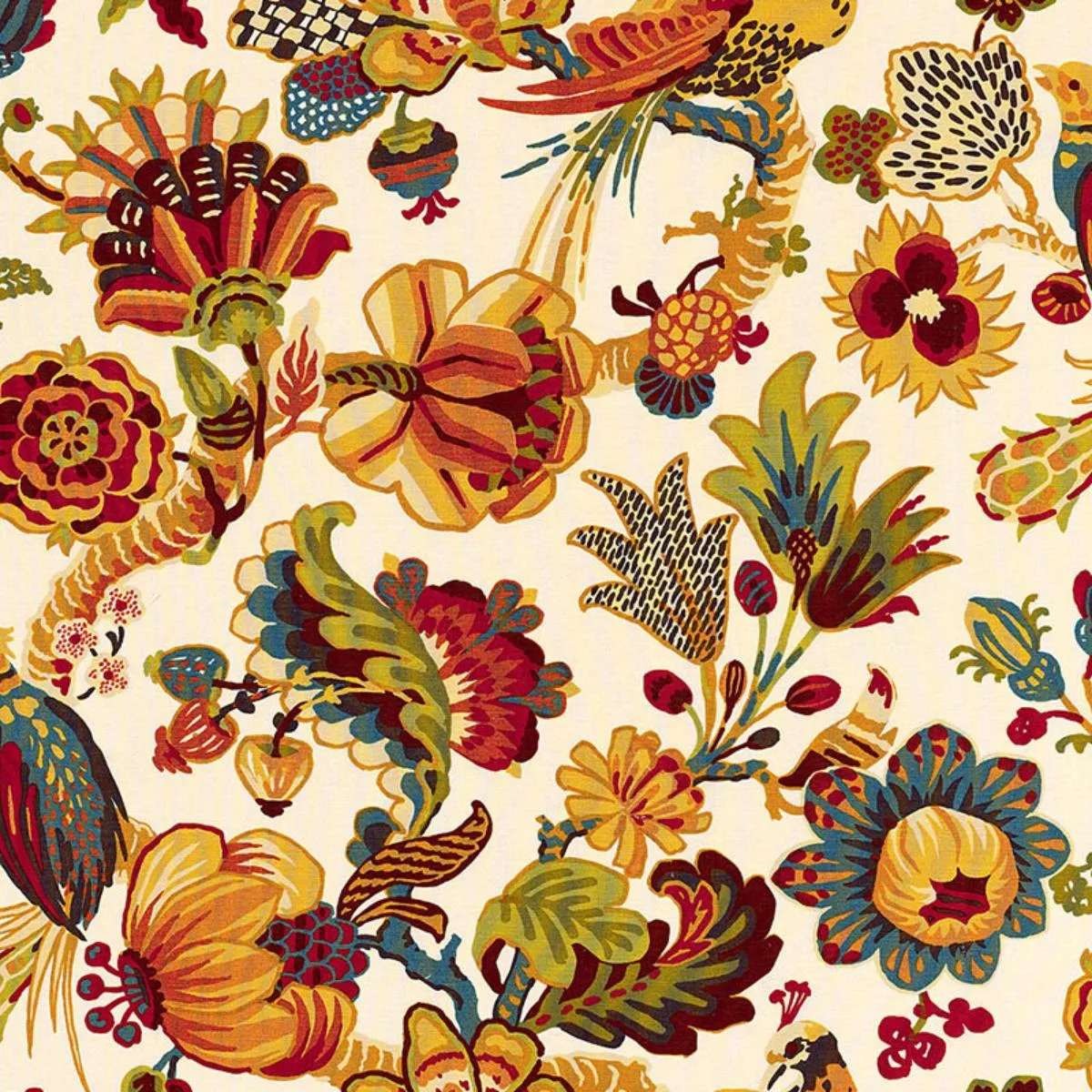 Schumacher 173820 Cambourne Honey fabric swatch