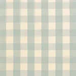 Schumacher 63037 Camden Cotton Check Aqua fabric swatch