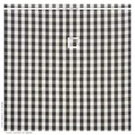 Schumacher 63044 Camden Cotton Check Black fabric swatch