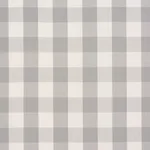 Schumacher 63047 Camden Cotton Check Grey fabric swatch