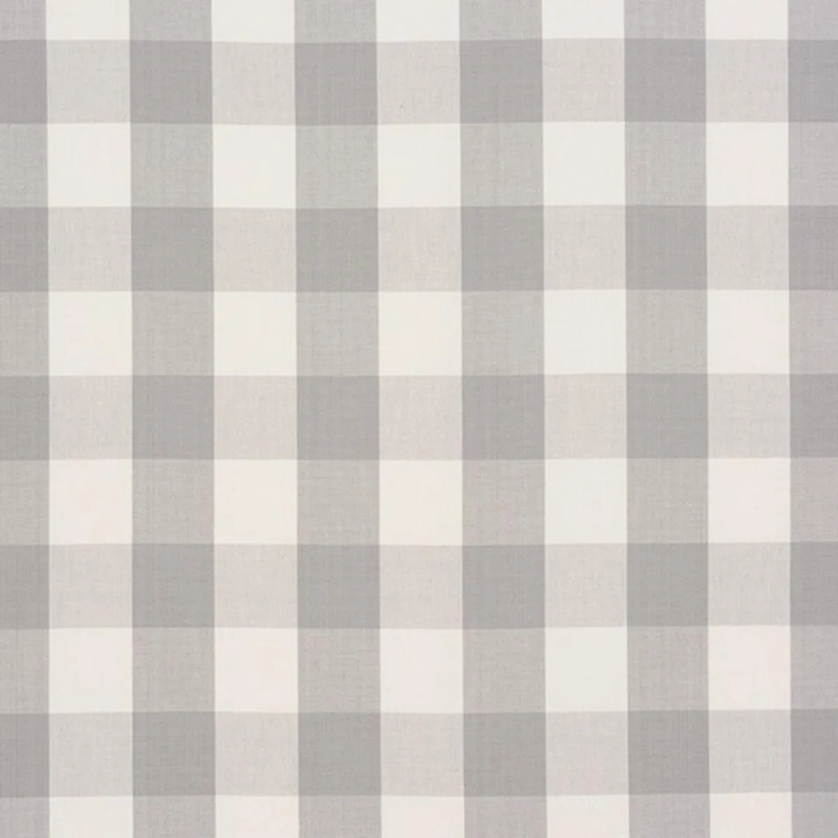Schumacher 63047 Camden Cotton Check Grey fabric swatch