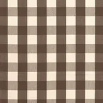 Schumacher 63041 Camden Cotton Check Java fabric swatch