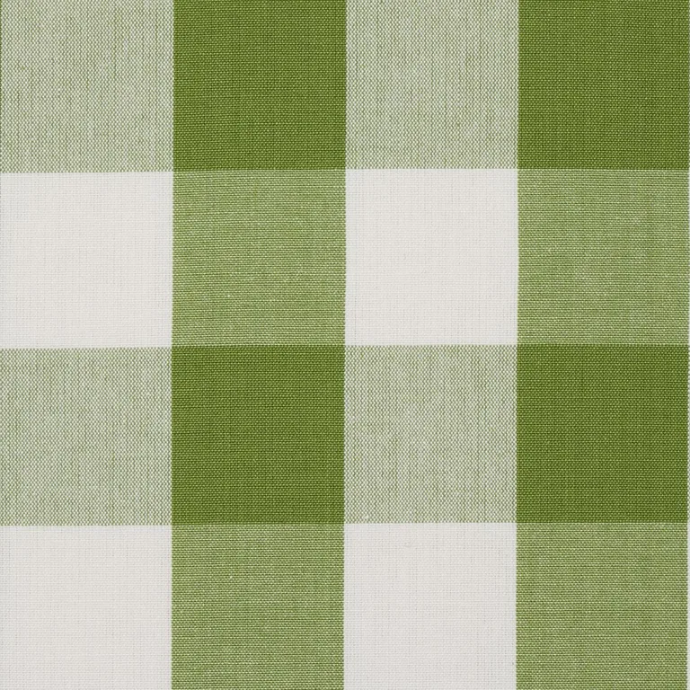 Schumacher 77322 Camden Cotton Check Leaf fabric swatch