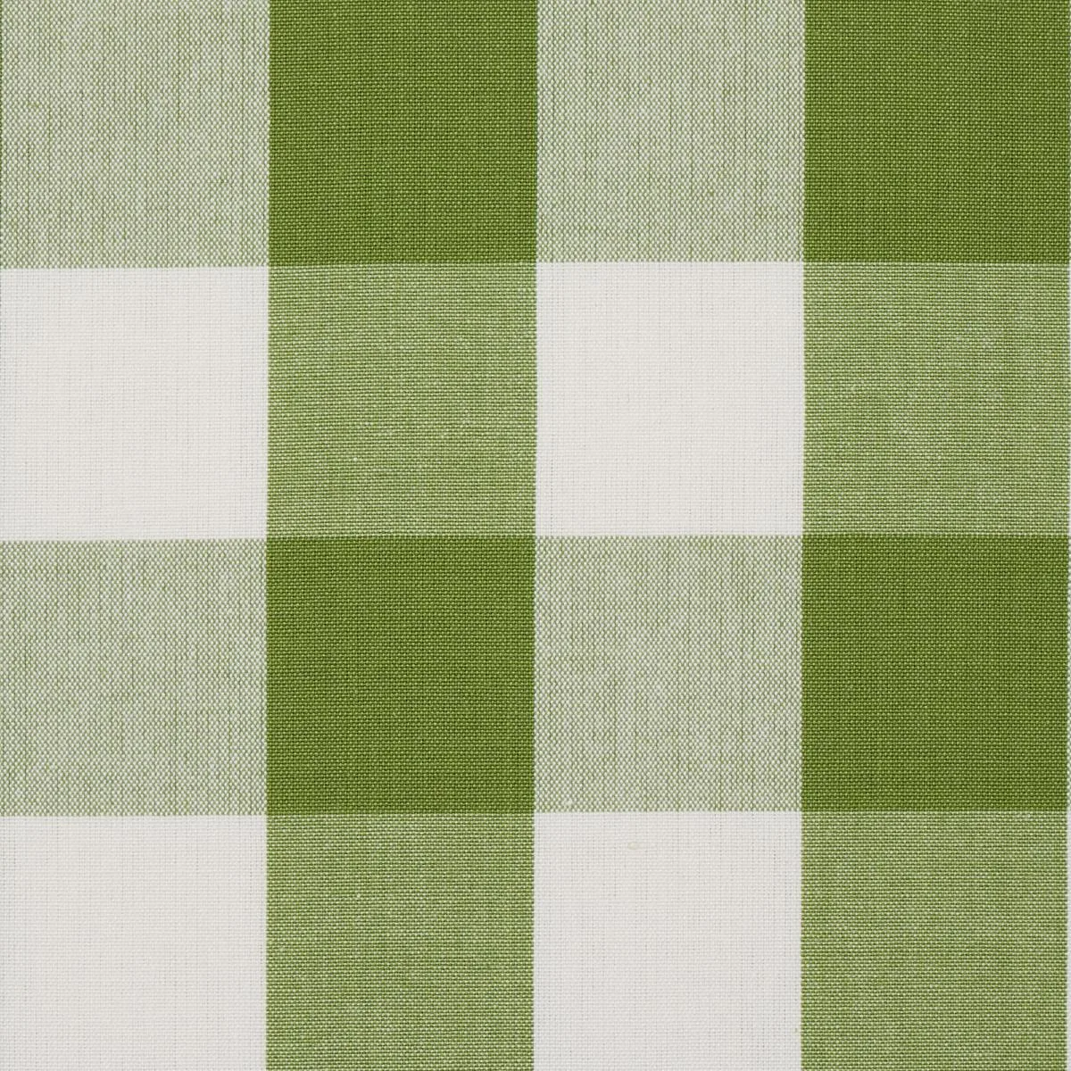 Schumacher 77322 Camden Cotton Check Leaf fabric swatch
