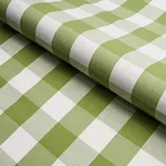 Schumacher 77322 Camden Cotton Check Leaf fabric swatch