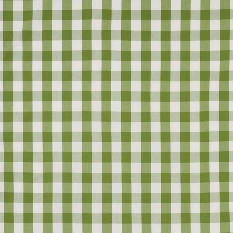 Schumacher 77322 Camden Cotton Check Leaf fabric swatch