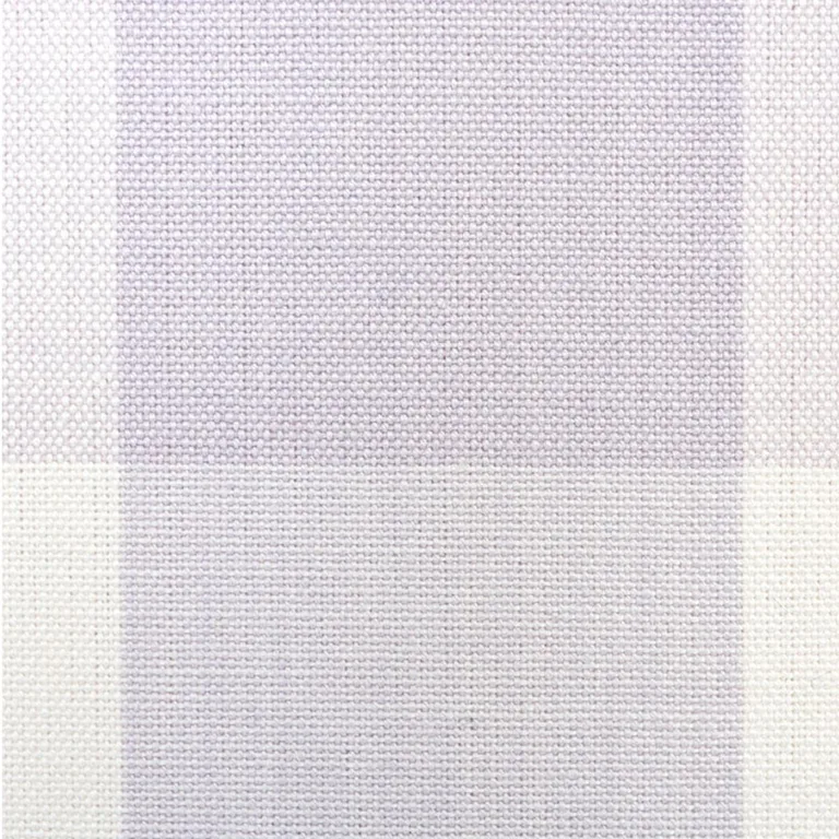 Schumacher 63046 Camden Cotton Check Lilac fabric swatch
