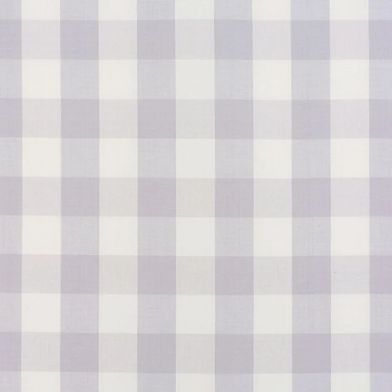 Schumacher 63046 Camden Cotton Check Lilac fabric swatch